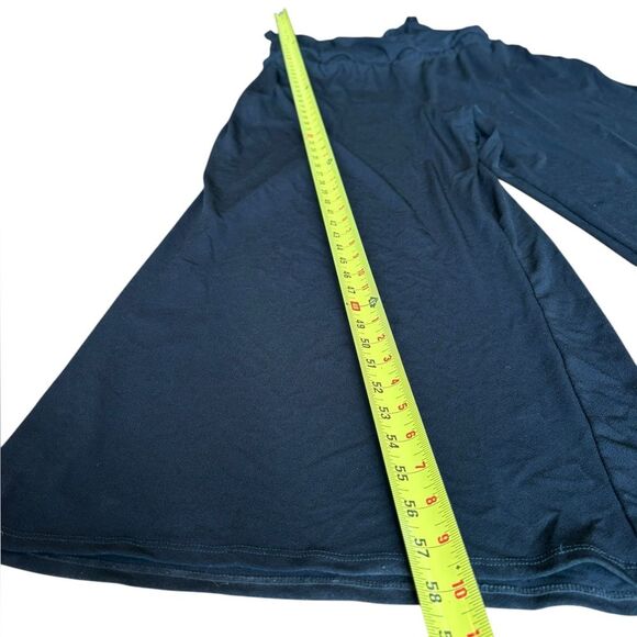 ModCloth Faux Wrap Black Jumpsuit V Neck Sleeveless Wide Leg Womens 2X - Picture 7 of 8